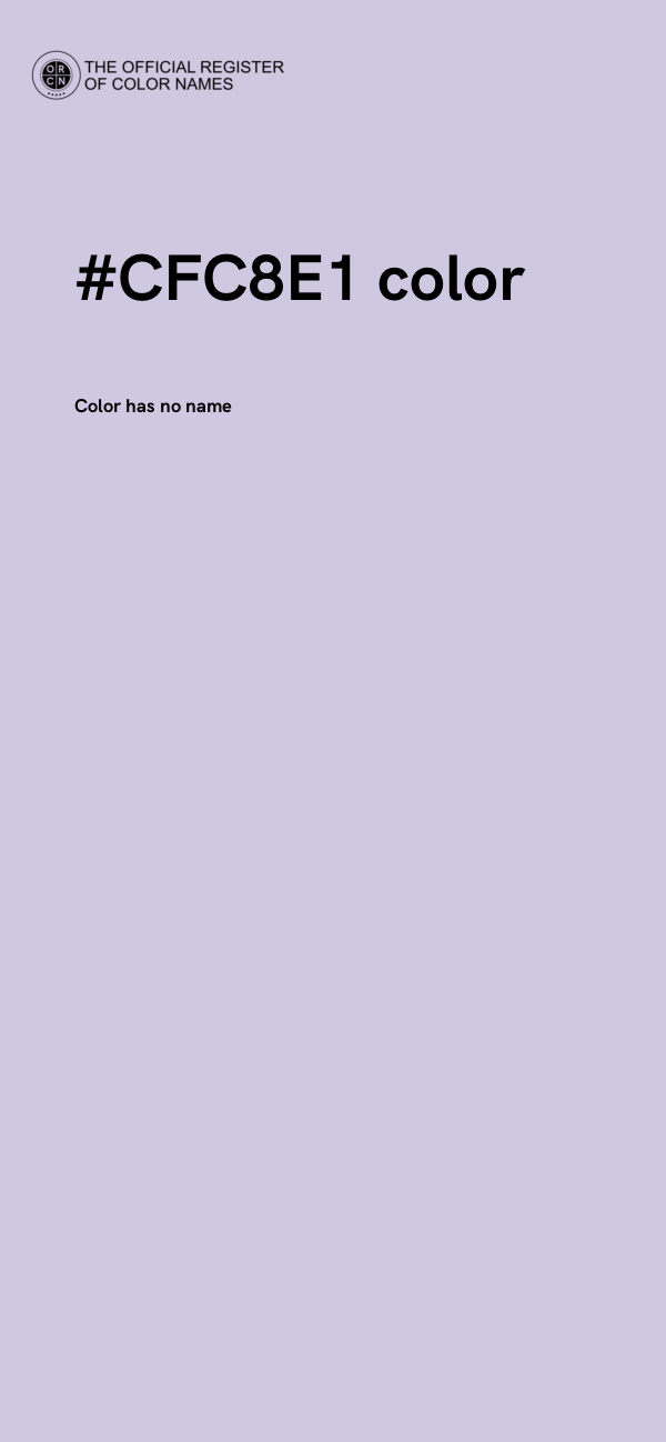 #CFC8E1 color image