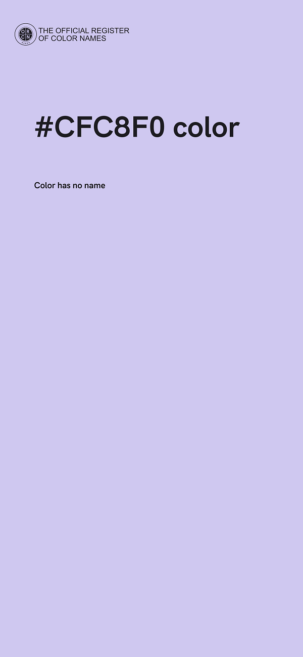 #CFC8F0 color image