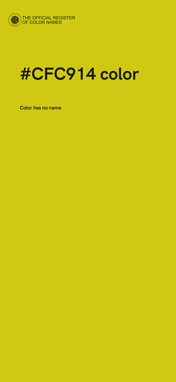 #CFC914 color image
