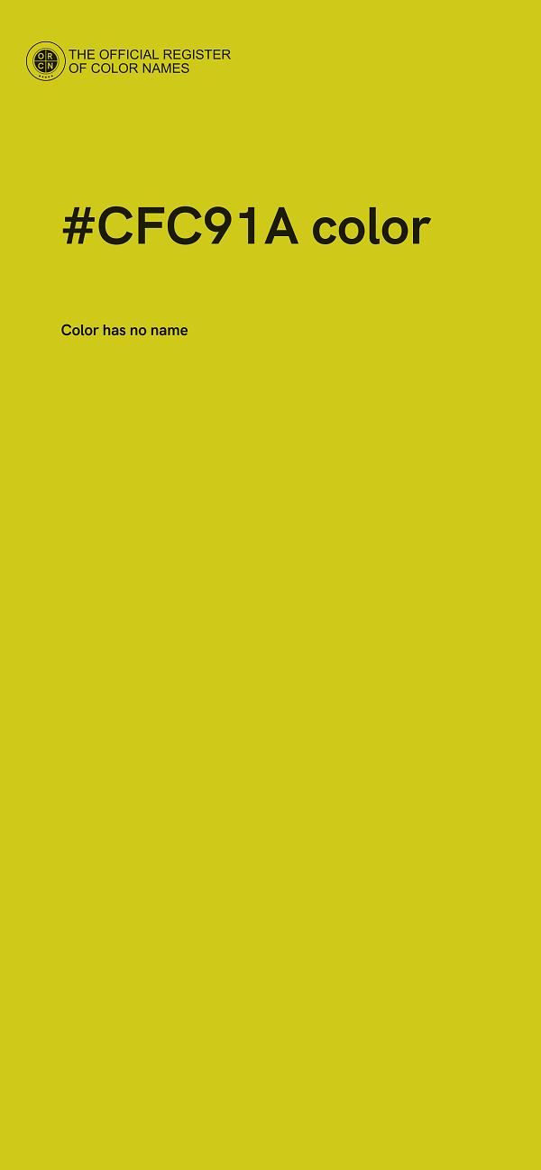 #CFC91A color image