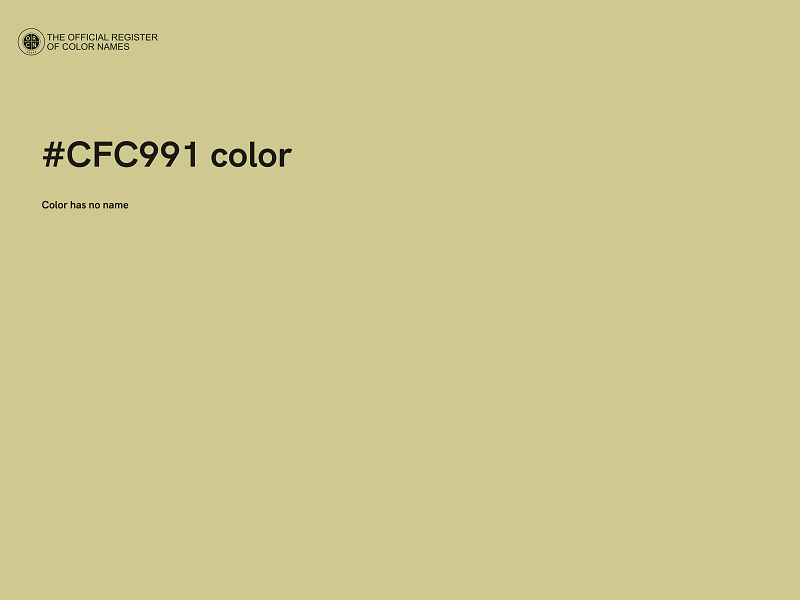 #CFC991 color image