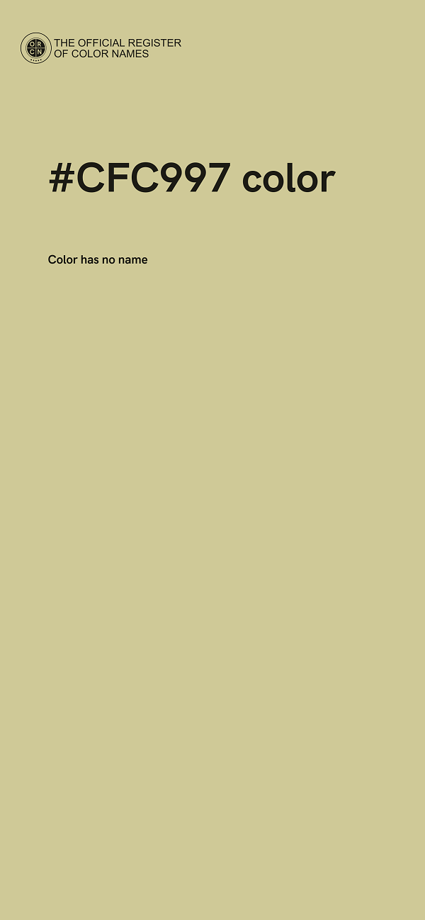 #CFC997 color image
