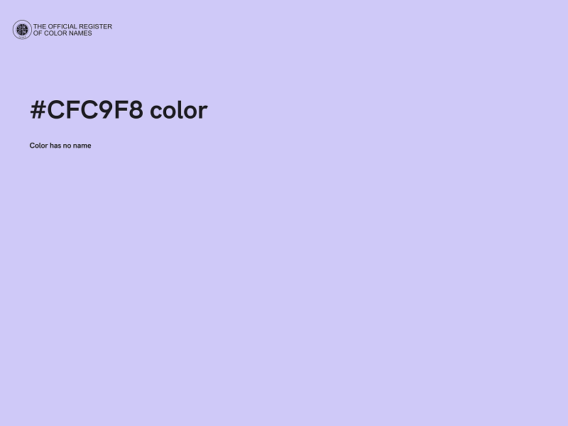 #CFC9F8 color image