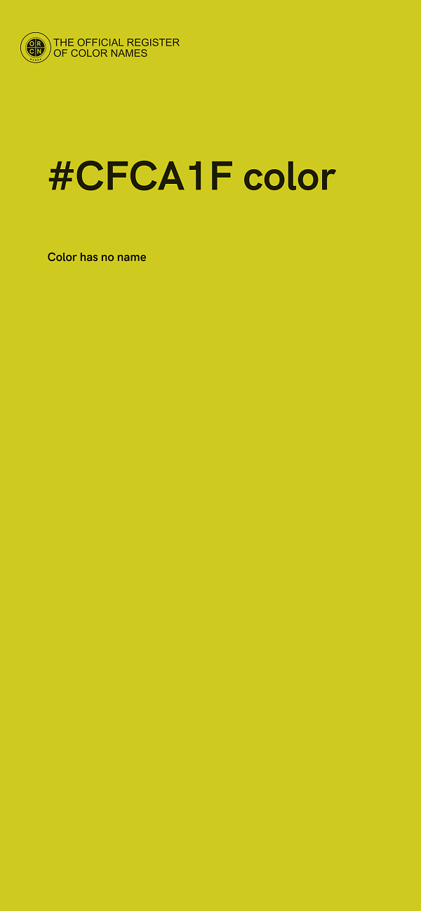 #CFCA1F color image