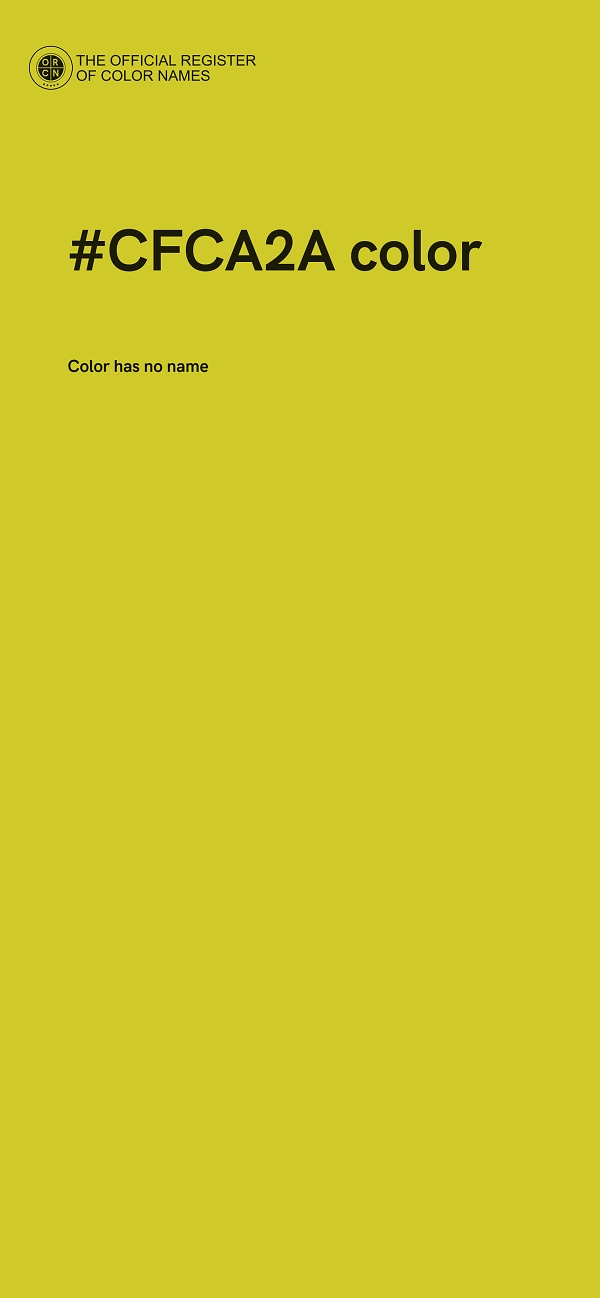 #CFCA2A color image