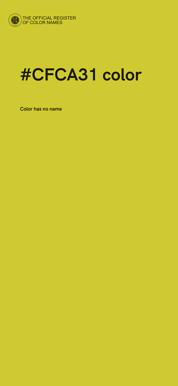 #CFCA31 color image