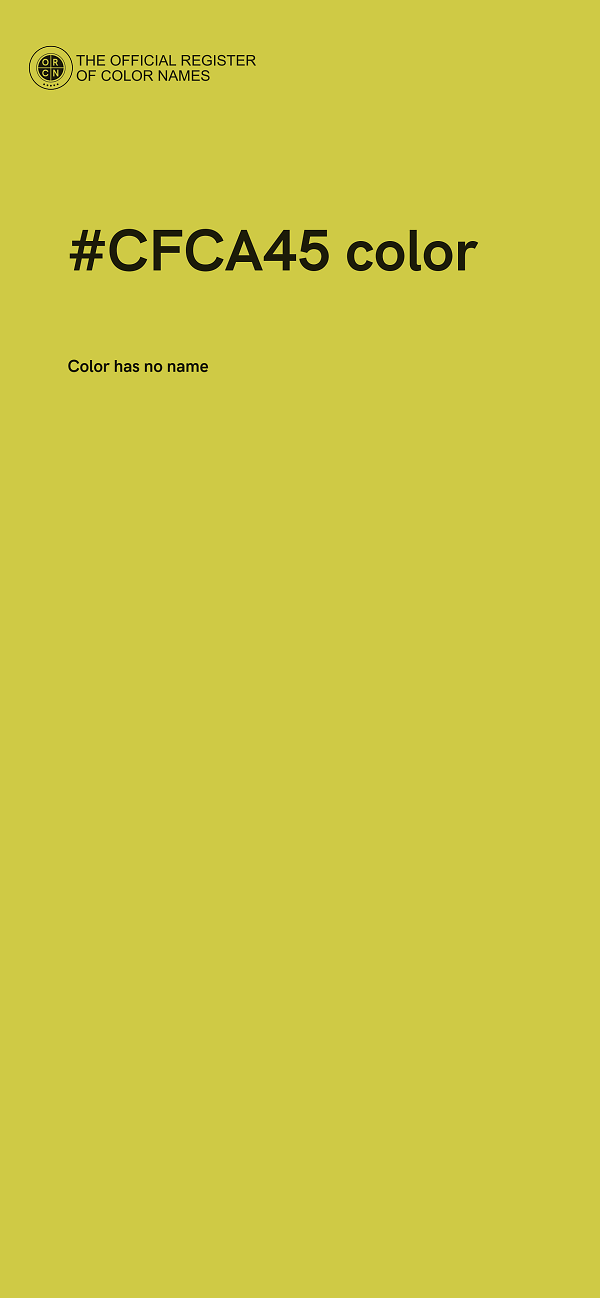 #CFCA45 color image