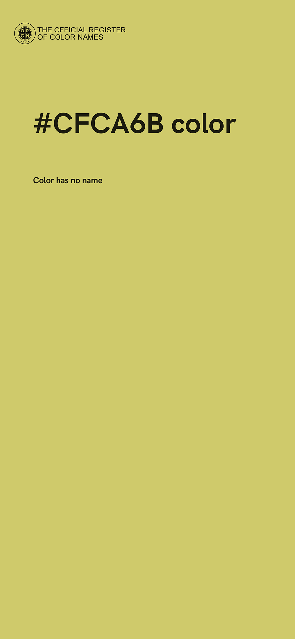 #CFCA6B color image