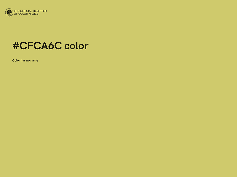 #CFCA6C color image