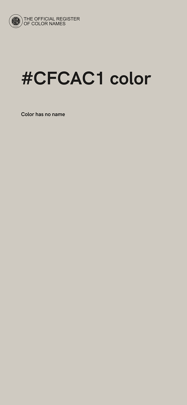 #CFCAC1 color image