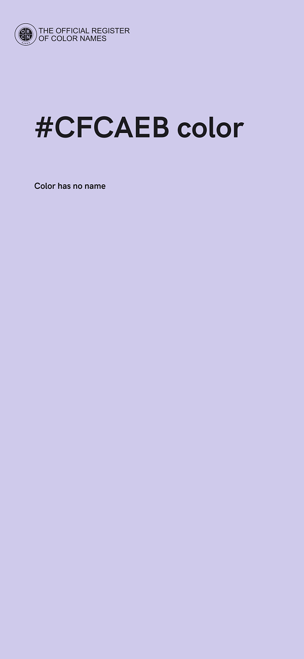 #CFCAEB color image