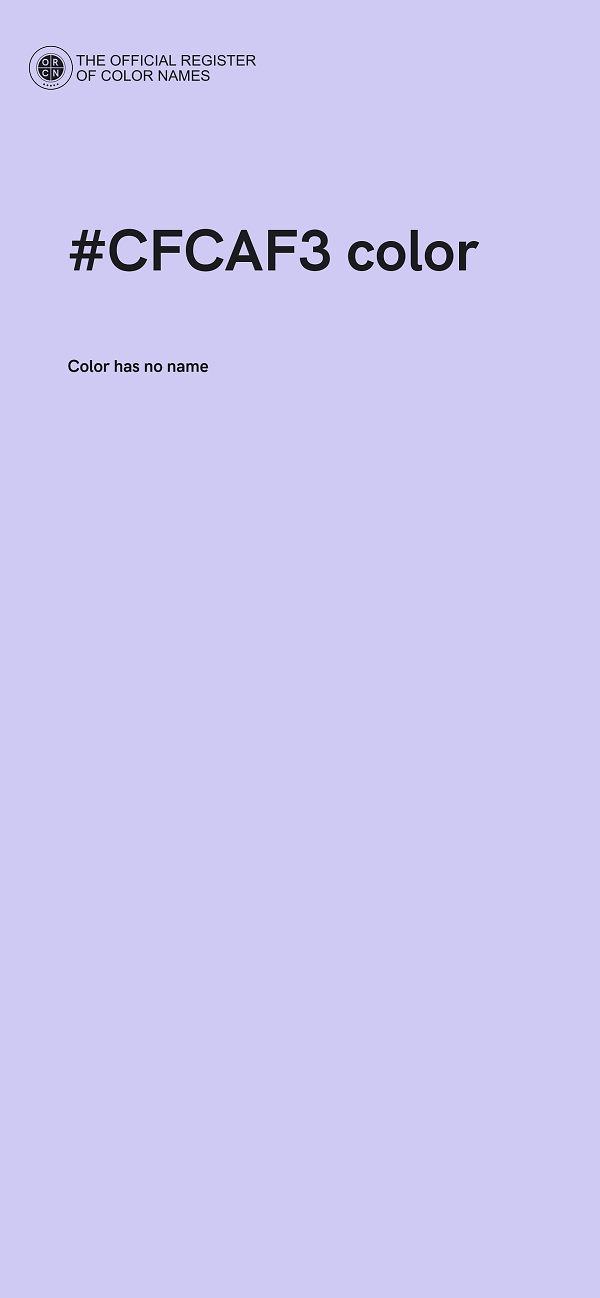 #CFCAF3 color image