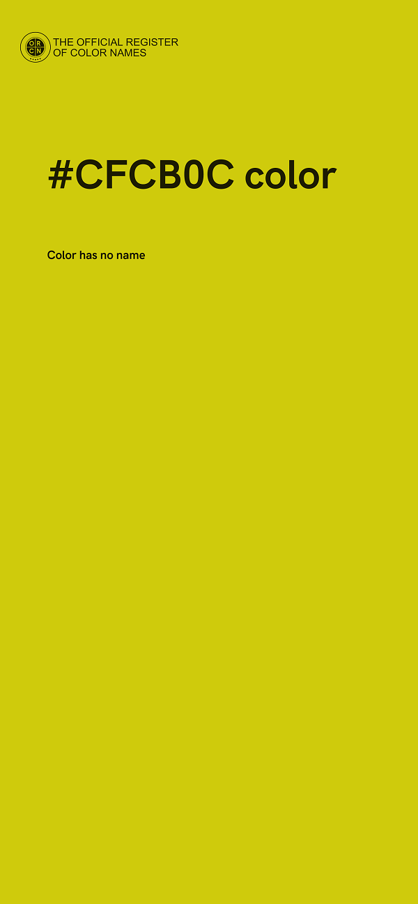 #CFCB0C color image