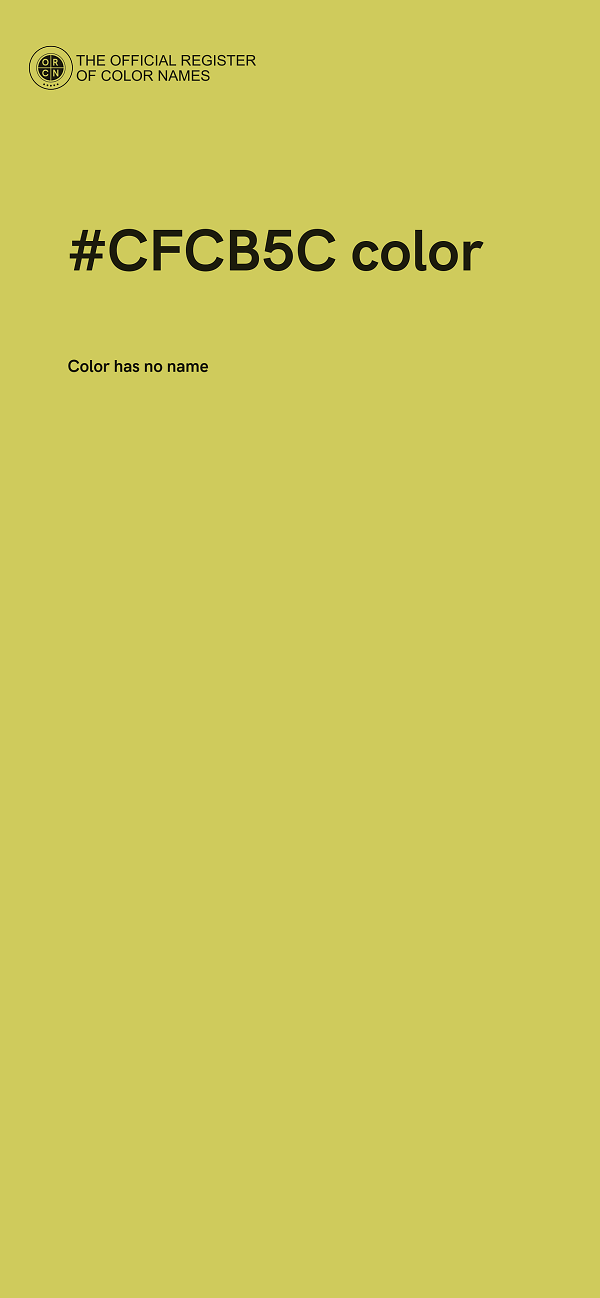 #CFCB5C color image