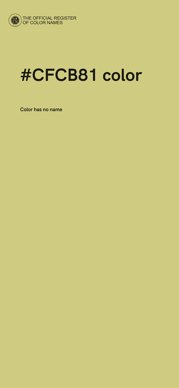 #CFCB81 color image