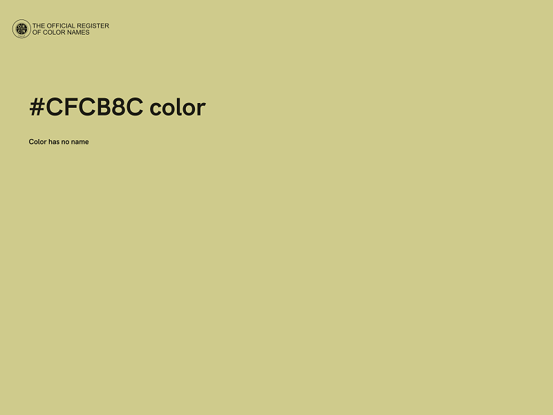 #CFCB8C color image