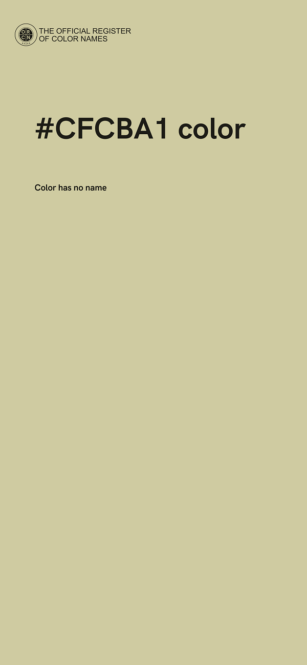 #CFCBA1 color image