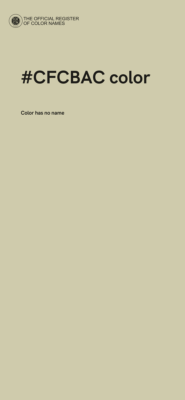 #CFCBAC color image