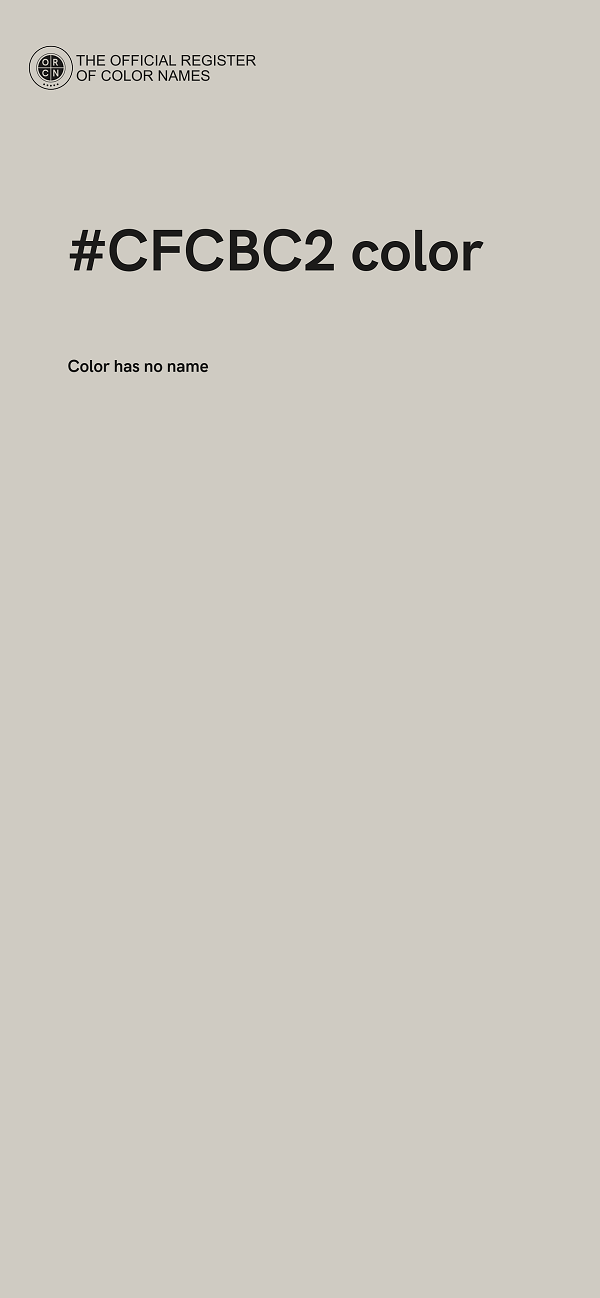 #CFCBC2 color image