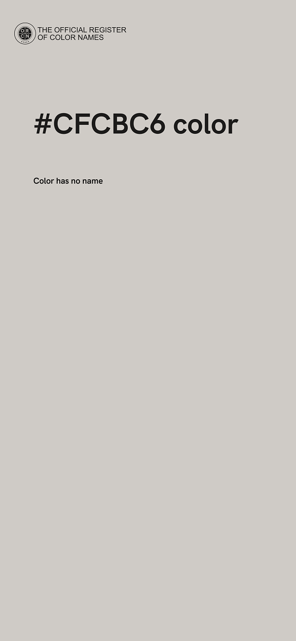#CFCBC6 color image