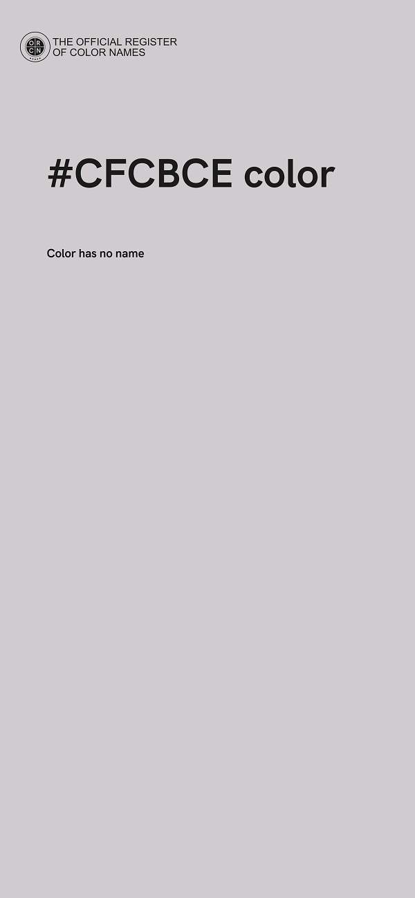 #CFCBCE color image