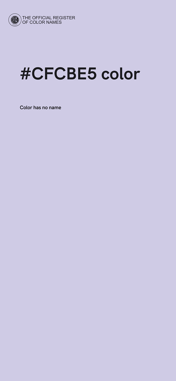 #CFCBE5 color image