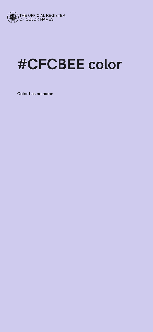 #CFCBEE color image