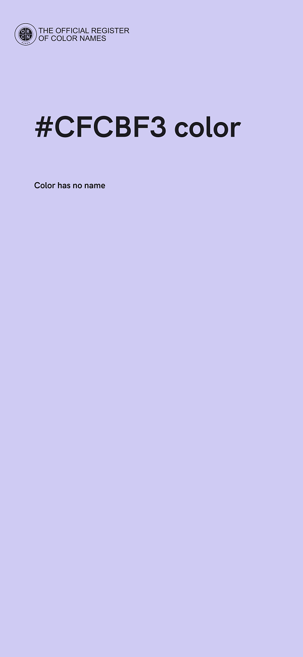 #CFCBF3 color image