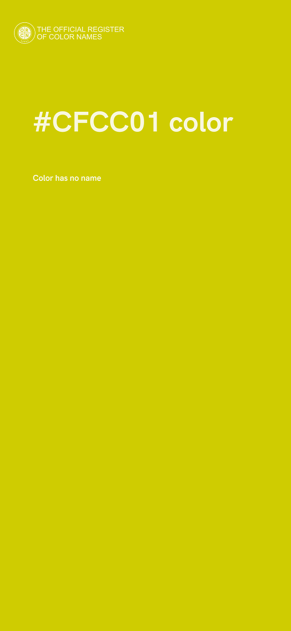 #CFCC01 color image