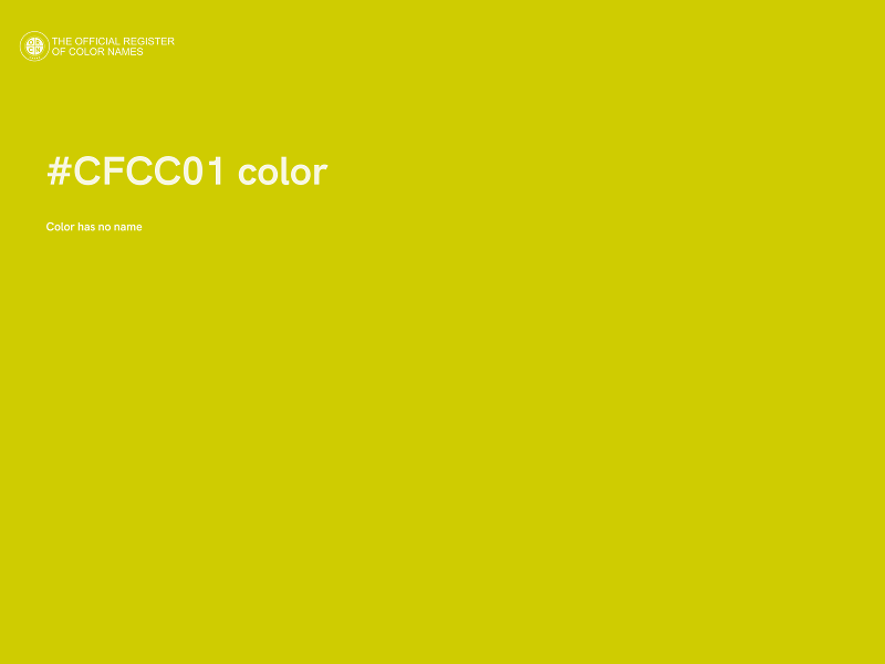 #CFCC01 color image
