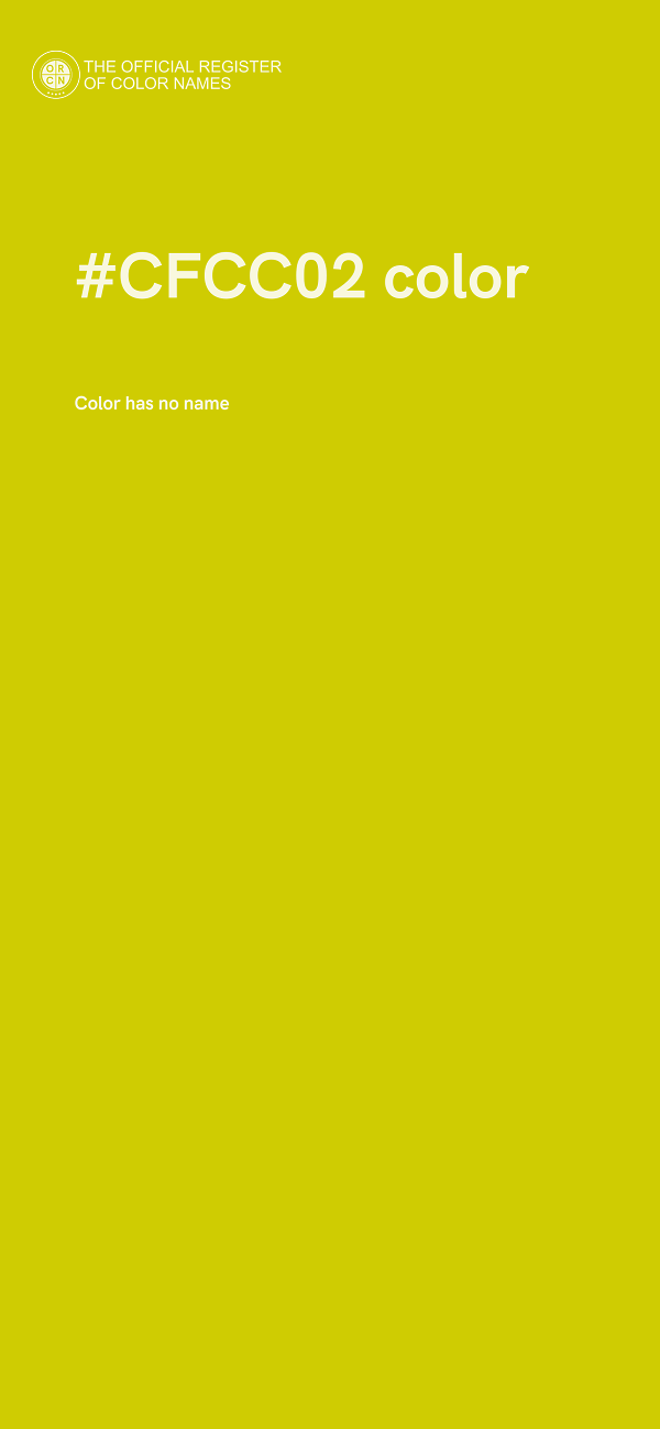 #CFCC02 color image
