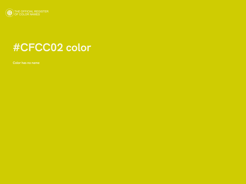 #CFCC02 color image