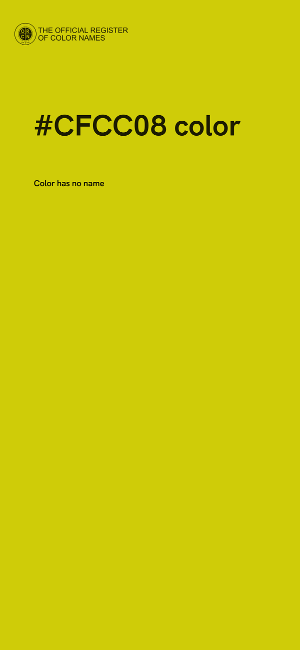 #CFCC08 color image