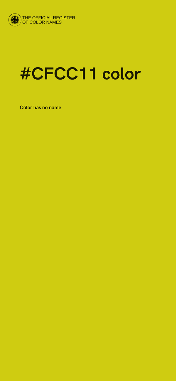 #CFCC11 color image