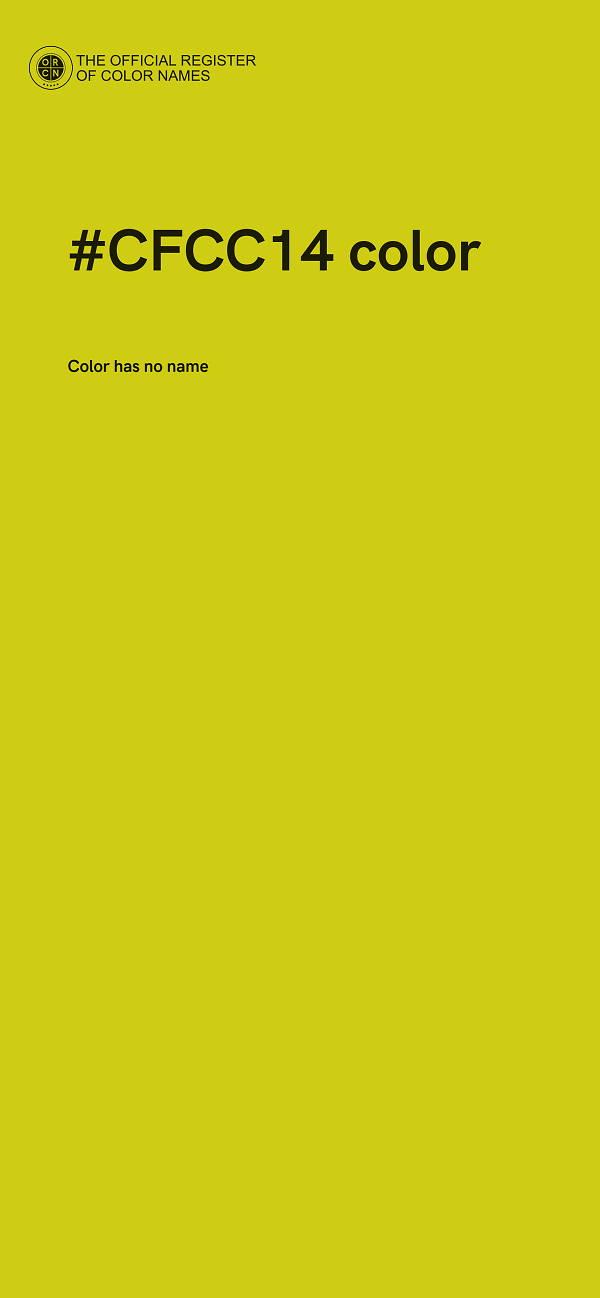 #CFCC14 color image