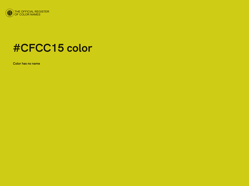 #CFCC15 color image