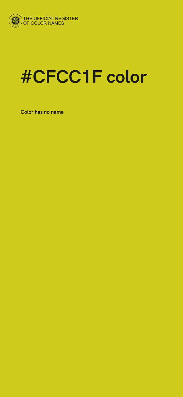 #CFCC1F color image