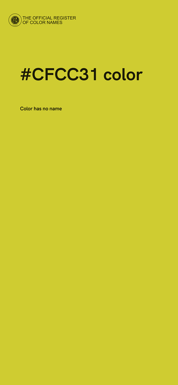 #CFCC31 color image
