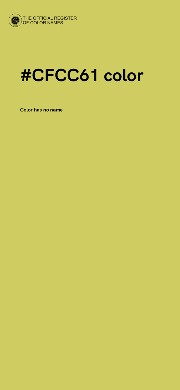 #CFCC61 color image