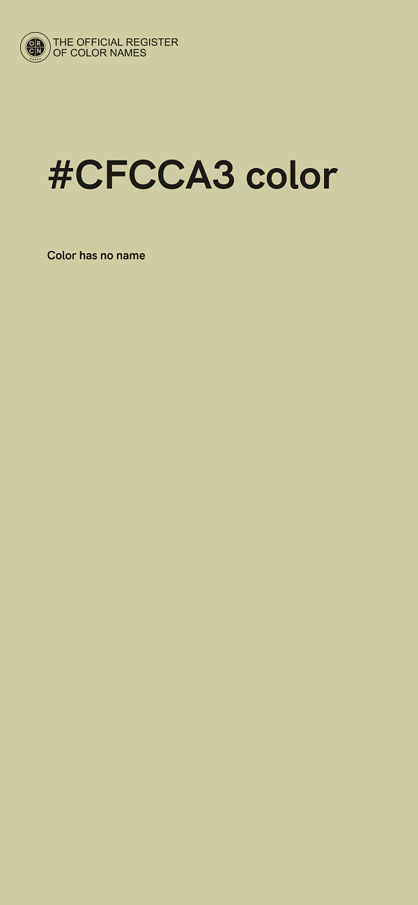 #CFCCA3 color image