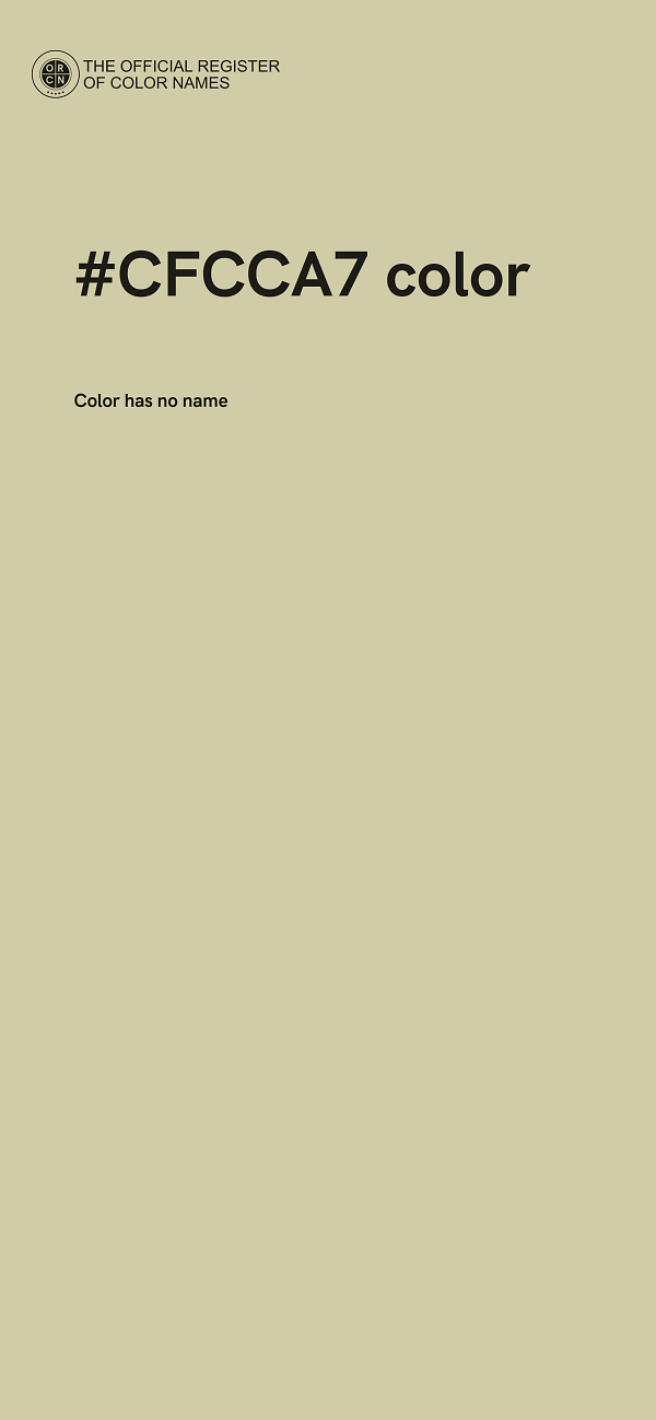 #CFCCA7 color image