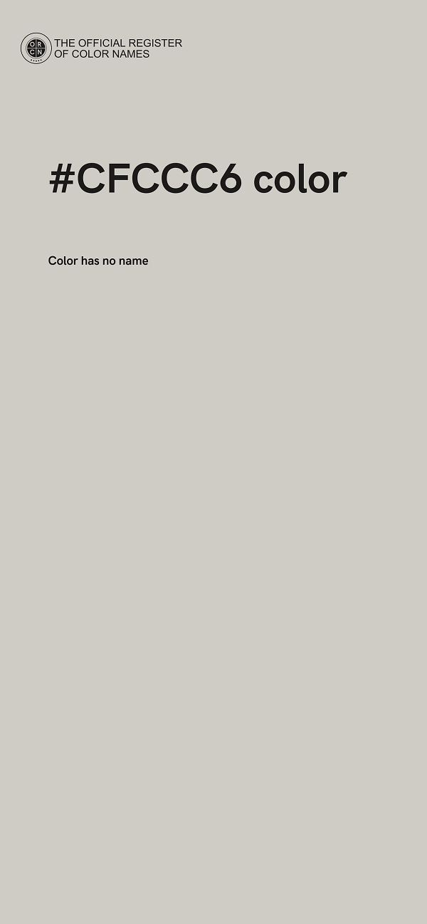 #CFCCC6 color image