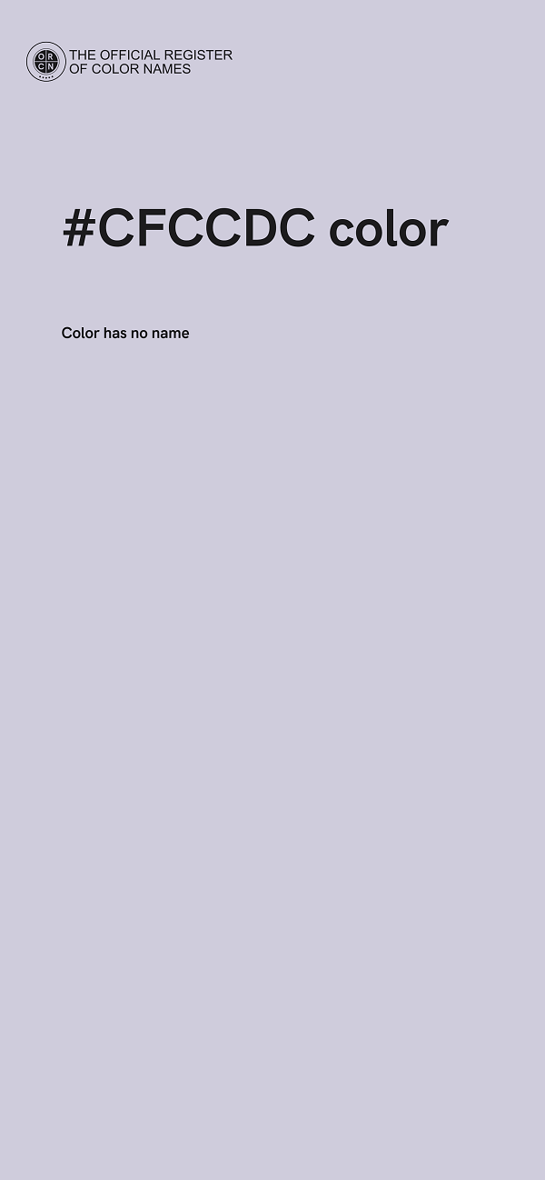 #CFCCDC color image