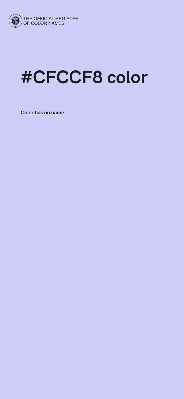 #CFCCF8 color image