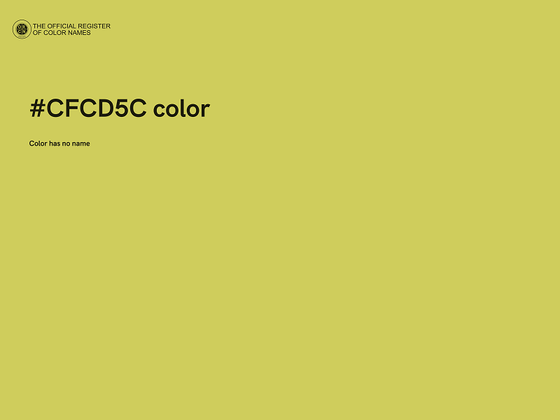 #CFCD5C color image