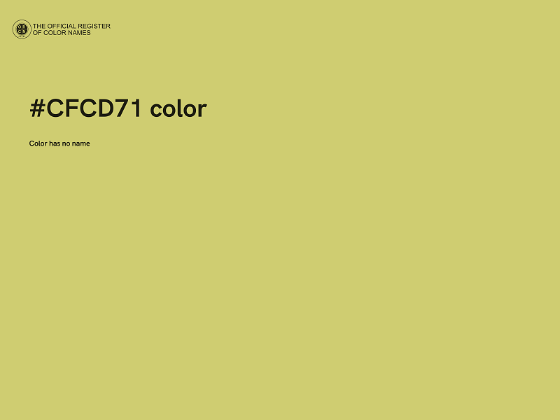 #CFCD71 color image