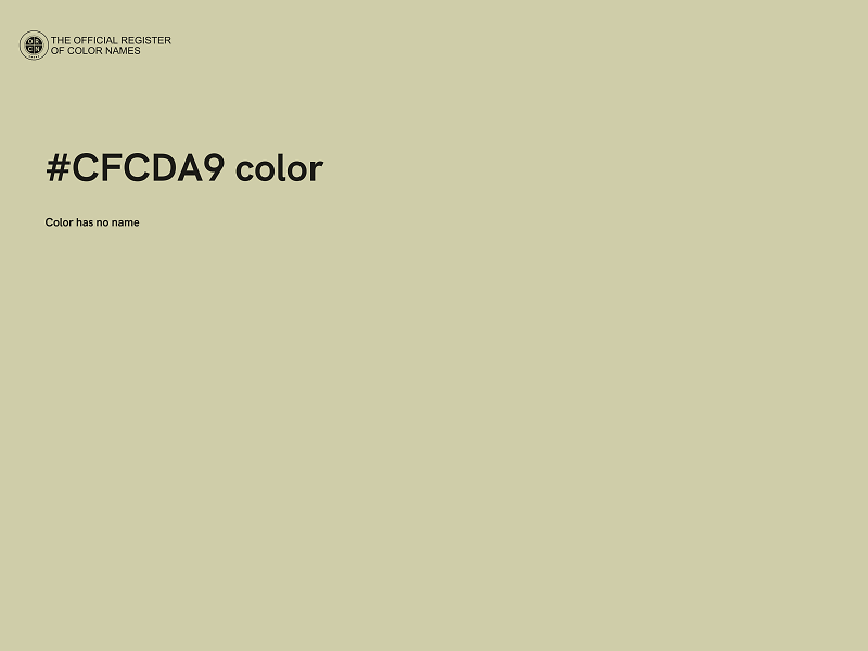 #CFCDA9 color image