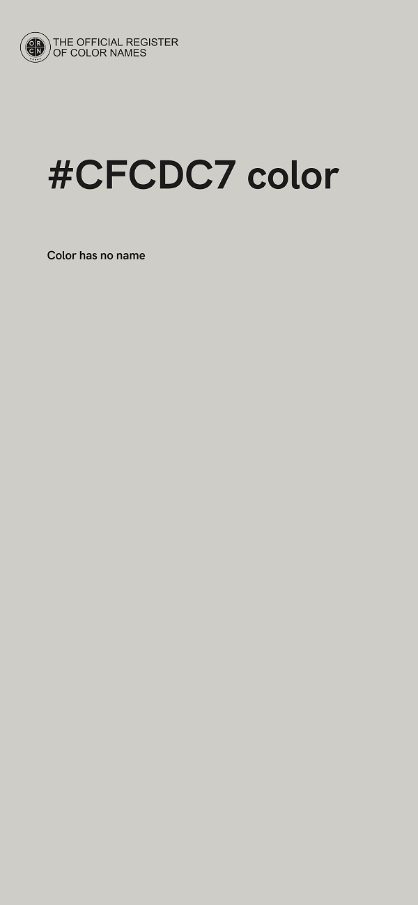 #CFCDC7 color image