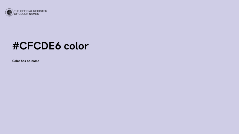 #CFCDE6 color image