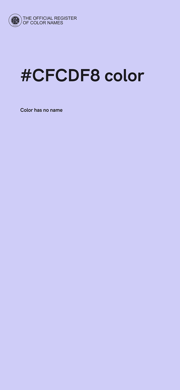 #CFCDF8 color image
